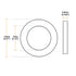 uxcell Nylon Flat Washers M3, 13mm OD 3mm ID 0.9mm Thickness, Sealing Gasket for Faucet Pipe Water Hose, Pack of 200