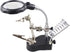 Desk Magnifier Loupe, 3.5X 12x Tabletop Helping Hand Soldering Tools with LED Lights