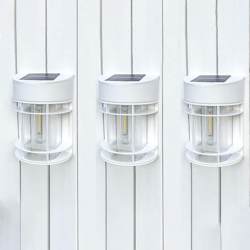 Solar Fence Lights, 8 Pack Deck Light Solar Powered, Waterproof Solar Outdoor