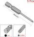 uxcell 5 Pcs 2.5mm PH1 Magnetic Phillips Screwdriver Bits, 1/4 Inch Hex Shank 2-inch Length S2 Power Tool by uxcell