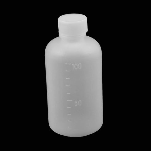 20Pcs 100ml PE Plastic Empty Graduated Lab Chemical Container Reagent Bottles