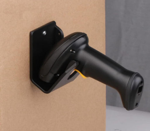 mkki Barcode Scanner Holder, Barcode Scanning Bar-Code Reader Holder Rack Bracket Wall Mount Fit for Most Scanner