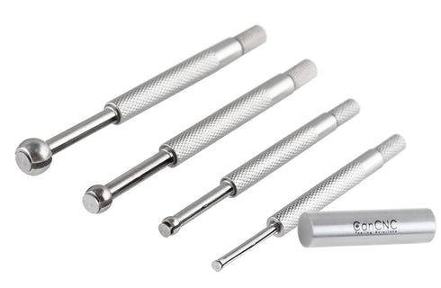 Accusize Industrial Tools 4 Pc Small Hole Gauge Set, Ball Type, inch/mm, 1/8 to 1/2