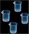 (4 PCS) Durable Plastic Graduated Beaker, 100ml Accurate Measurement Tool for Laboratory, Kitchen, Classroom Use