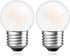 2 Pack G40 Low Watt LED Light Bulbs, 1.5W (15W Equivalent) E26 Base Warm White 2700K for Bedroom & Bathroom Decor
