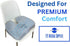 SolaceGel Enhanced Cooling Gel Cushion With Memory Foam Built In Handle Lower Back Pain Relief Improves Posture