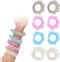 Havunori Face Wash Wristbands - 4 Pairs Silicone Spa Headband & Wristband Set,
