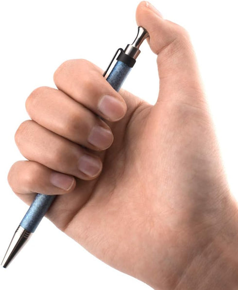 Titanium Ballpoint Pen with Clip - EDC Pocket Pen, Blue