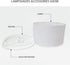 Yzaoxia Cute Cow Drum Light Shade Black and Pink Lamp Shade for Bedroom Living Room PVC Drum Lampshade Cover for Desk