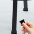 30pcs DOITOOL Black Plastic Oval Chair Leg Caps Furniture Tubing End Caps Table Foot Protectors Patio Chair Leg Pads
