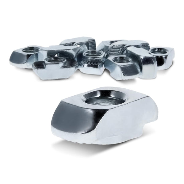 8020, 3933, 15 40 Series 1/4-20 Standard Drop in T-Nut Steel Nut T-Slot Accessories for 80/20 Aluminum Extrusion (10
