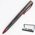 Monteverde Impressa Ballpoint Pen, Gun Metal with Red Trim, Refillable with Parker Style Refills