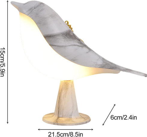 3 Dimmable Bedside Touch Control Table Lamp Aroma Lamps Cute Bird Shaped Led Bedside Desk Lamp with USB Charging Port