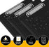 HERKKA 25 Pack Plastic Clipboards, Black Color Low Profile Clipboards for Office, A4 Letter Size