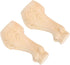 2PCS Zerodis Wood Table Leg, Rubber Wood Furniture Leg Replacement with Exquisite Carving Patterns, for Sofa Coffee