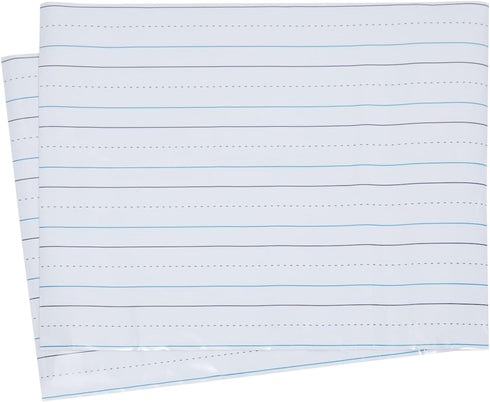 Bright Creations 2 Sheets of Magnetic Lined Handwriting Paper for Whiteboard, Dry Erase Sentence Strips for Classroom