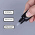 Snadulor 60pcs 5ml Empty Black Plastic Dropper Bottle with Protective Cap, Eye Drop Bottle (White Cap)