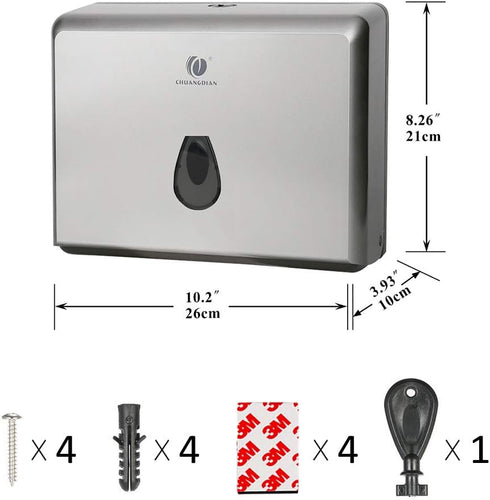 Wall-Mounted Silver Paper Towel Dispenser - BBX Lephsnt