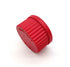 GL45 PBT Screw Caps for Lab Media Bottles, Pack of 4 with Internal Molded Seal Ring, 180?, Red