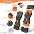3 Pack Razor Blade Scraper, Plastic Scraper Tool with Extra 30 Plastic and Metal Blades for Various Uses
