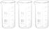 PATIKIL 3Pcs 500ml Tall Form Glass Beaker, 3.3 Borosilicate Glass with Graduated Printed Scale for Kitchen Lab