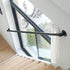 XXSLY 80cm 50cm) Grab Bars Grab Rail handrail Showers and Walls Black Stair Handrail, Multifunction Metal Wrought Iron
