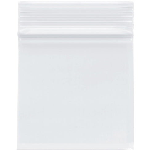 Plymor 3" x 3" Heavy Duty Zipper Reclosable Plastic Bags, Pack of 100, 4 Mil