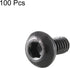 uxcell M2x4mm Thread Button Head Hex Socket Cap Screw Bolt, 100pcs