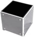 HESIN Acrylic Photo Block Cube Pen Holder, 4-Side Desktop Storage Organizer for Office, Home, Kids, 5" x 5" Photo Frame