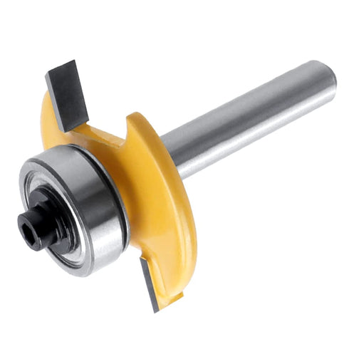 1/4 Inch 5/32 Inch Mesee Shank Biscuit Joiner Router Bit T Slot Router Bit with Bearing Guide Wood Biscuit Jointing