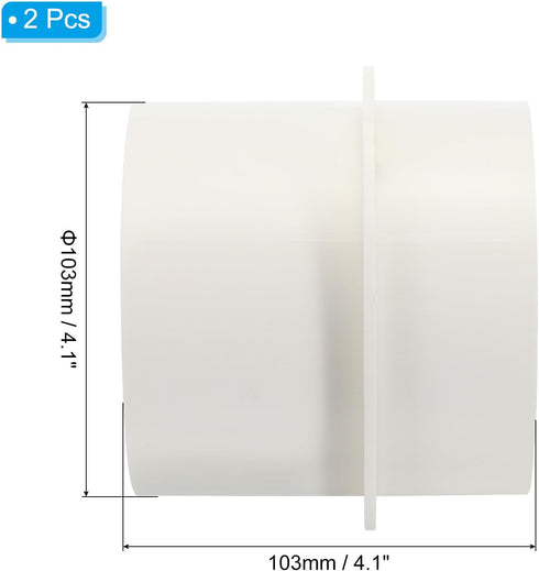 4 Inch 2Pcs PATIKIL Backdraft Damper, PVC Ducting Hose Airflow Insert Backflow Preventer Shutter, One-Way Draft Stopper