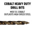 Drill America 9/32" Cobalt Stepped Point Drill Bit, GSC Series