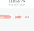 Pentonic Ballpoint Pens, 10 Count, Frosted Pale Pink Barrel with Red Ink, 0.7 mm Fine Point