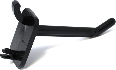 JSP Manufacturing 2" Plastic Pegboard Hooks, Black for Garage, Tools, Storage, Organization, and Crafts (25)