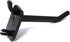 JSP Manufacturing 2" Plastic Pegboard Hooks, Black for Garage, Tools, Storage, Organization, and Crafts (25)
