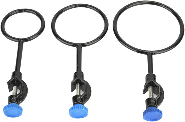 3 Pcs Laboratory Support Stand Clamps, Iron Steel Black Coating Retort Clamp Set for Chemistry Lab