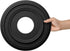 EIFHYT 12-1/4"OD 4" 1" 7") Matte Black PU Ceiling Medallions for Light Fixtures and Ceiling Fans, x ID x P (Fits