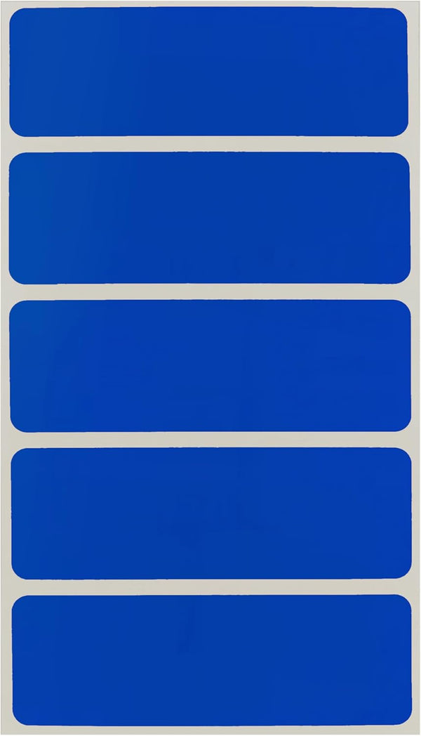 ChromaLabel 1 x 3 Inch Permanent Color Code Rectangle Labels, 150 Stickers per Pack, Dark Blue