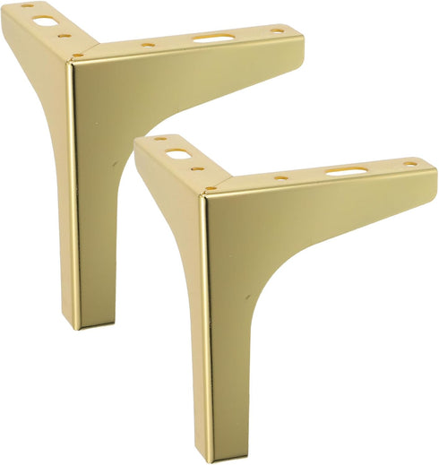 NUOBESTY 2pcs Metal Triangle Sofa Legs for Stability, 13cm Titanium Replacement Furniture