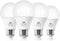 4-Pack Light Bulbs, 60 Watt Equivalent, 2700K Soft White, E26 A19 LED, 9W 800 Lumen, Non-Dimmable for Indoor Outdoor