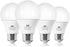 4-Pack Light Bulbs, 60 Watt Equivalent, 2700K Soft White, E26 A19 LED, 9W 800 Lumen, Non-Dimmable for Indoor Outdoor