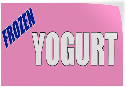 Fastasticdeals Decal Stickers Multiple Sizes Frozen Yogurt Food Fair Promotion Business Industrial Vinyl