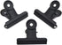 Coideal Black Bulldog Paper Clips, 2 Inch, 20 Pack Large Metal Hinge Clips for Food Bags, Photos, Office Supply