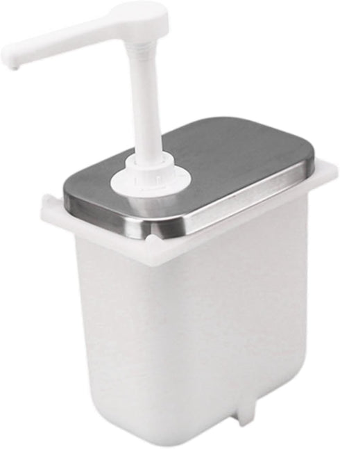 2.5L Sauce Pump Bottle, Sauce Dispenser, Single Head Pump, Condiment Dispensing Tool Condiment Pump Dispenser for Syrup