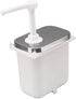 2.5L Sauce Pump Bottle, Sauce Dispenser, Single Head Pump, Condiment Dispensing Tool Condiment Pump Dispenser for Syrup