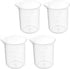 Othmro Measuring Cups 100ml/3.38oz, PP Plastic Graduated Beaker for Lab Kitchen Liquids (4pcs)