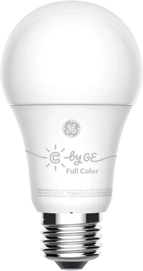 GE CYNC Smart LED Light Bulb, Full Color, Bluetooth Enabled, Alexa and