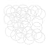 uxcell Silicone O-Rings, VMQ Seal Gasket for Compressor Valves Pipe Repair, 26mm OD, 23mm ID, 1.5mm Width, White, Pack