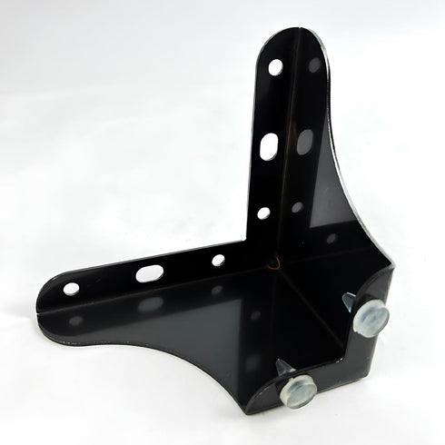 Generic 1Pcs 4inch Quiet(Black,10cm/4in) Stainless Steel Cabinet Legs | Replacement Feet for TV Stand Coffee Table |