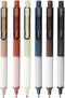 HeTaoCat Retractable Gel Pens, 0.5mm Fine Point, Quick Drying Black Ink Gel Pens, Box of 6 for Writing and Drawing